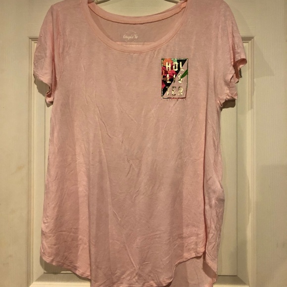 Pink Hollister shirt - Picture 1 of 2